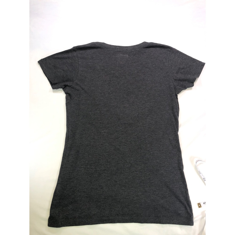 NFL Team Apparel Denver Broncos Womens T-Shirt Gray Distressed Logo Size M 00448 - Picture 8 of 9